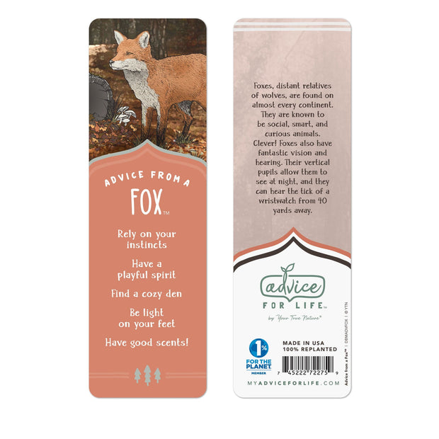 Advice from a Fox Paper Bookmark