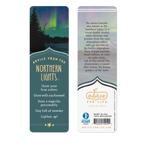 Advice from the Northern Lights Paper Bookmark