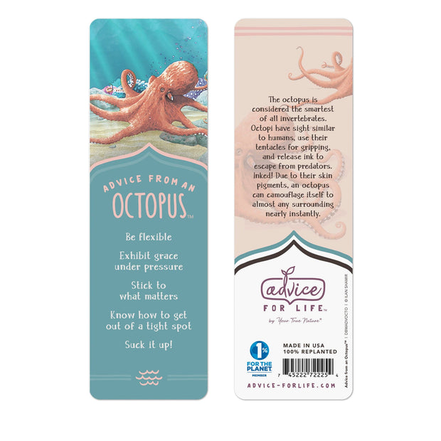 Advice from an Octopus Paper Bookmark