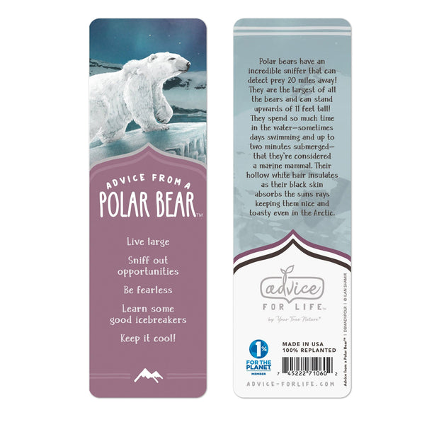 Advice from a Polar Bear Paper Bookmark