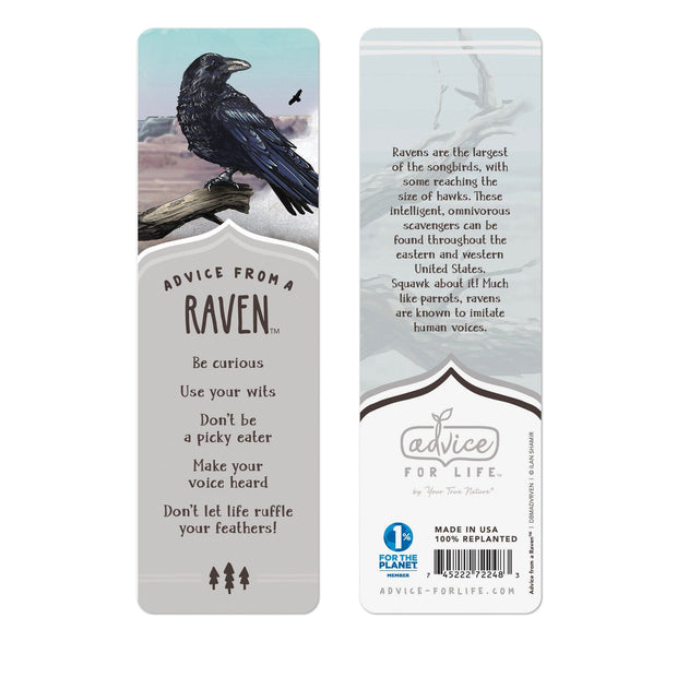 Advice from a Raven Paper Bookmark
