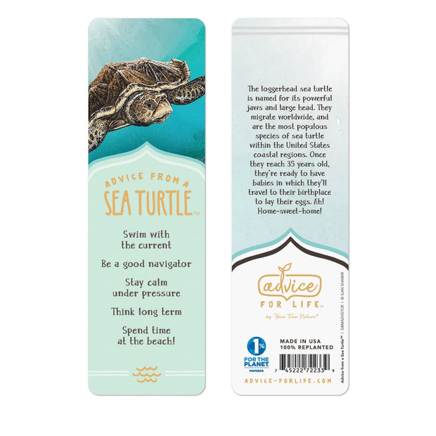 Advice from a Sea Turtle Paper Bookmark