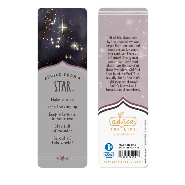 Advice from a Star Paper Bookmark