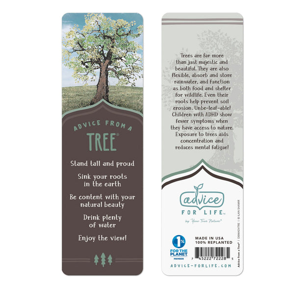 Advice from a Tree Bookmark - Paper
