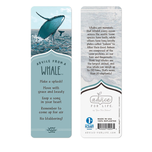Advice from a Whale Paper Bookmark