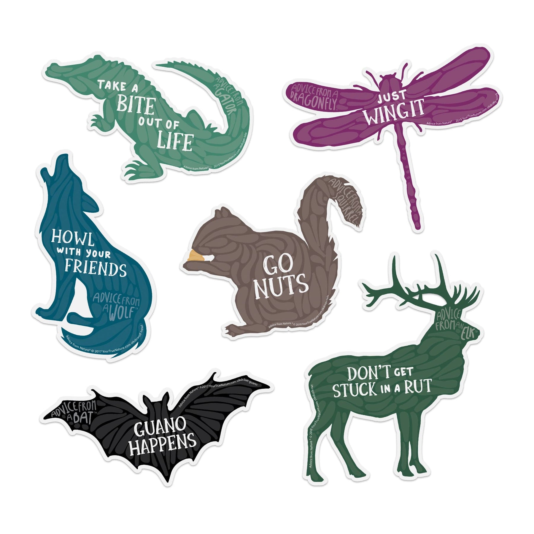 Stickers Fun, Nature Inspired Page 3 Advice For Life