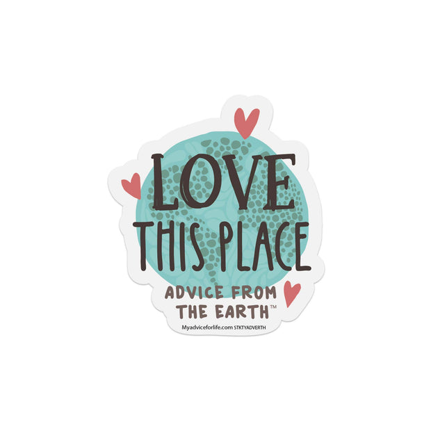 Advice from the Earth-Typography Sticker