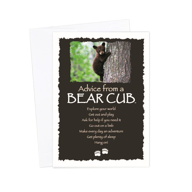 Advice from a Bear Cub Greeting Card