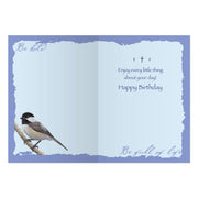Advice from a Chickadee Birthday Card