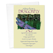 Advice from a Dragonfly Birthday Card