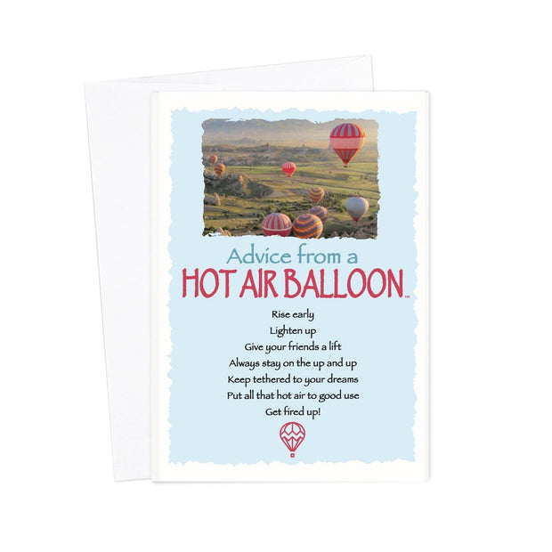 Advice from a Hot Air Balloon Greeting Card