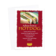 Advice from a Hot Dog Greeting Card