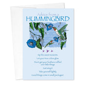 Advice from a Hummingbird Birthday Card