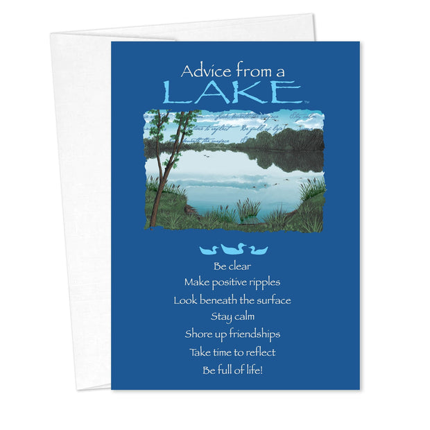 Advice from a Lake Birthday Card