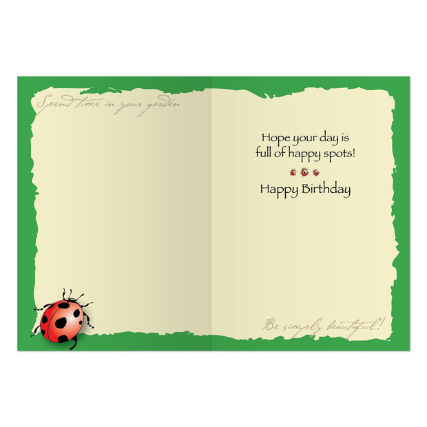 Advice from a Ladybug Birthday Card
