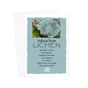 Advice from Lichen Greeting Card