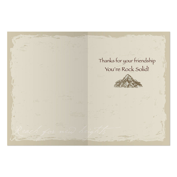 Advice from a Mountain Friendship Card (Thanks for your friendship)