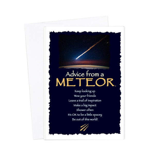 Advice from a Meteor Greeting Card