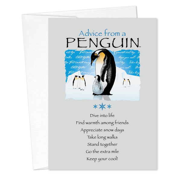 Advice from a Penguin Friendship Card