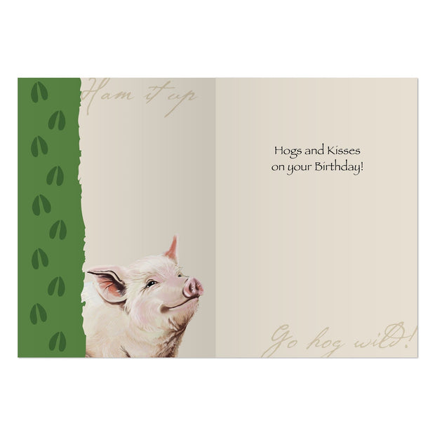 Advice from a Pig Birthday Card
