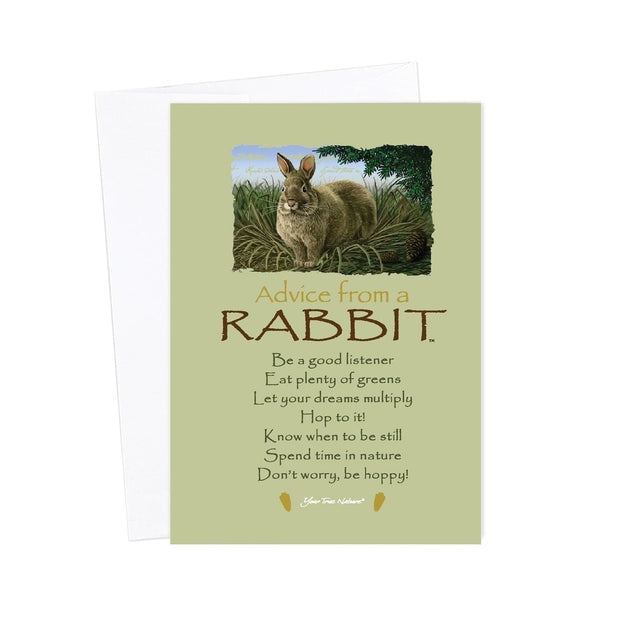 Advice from a Rabbit Birthday Card