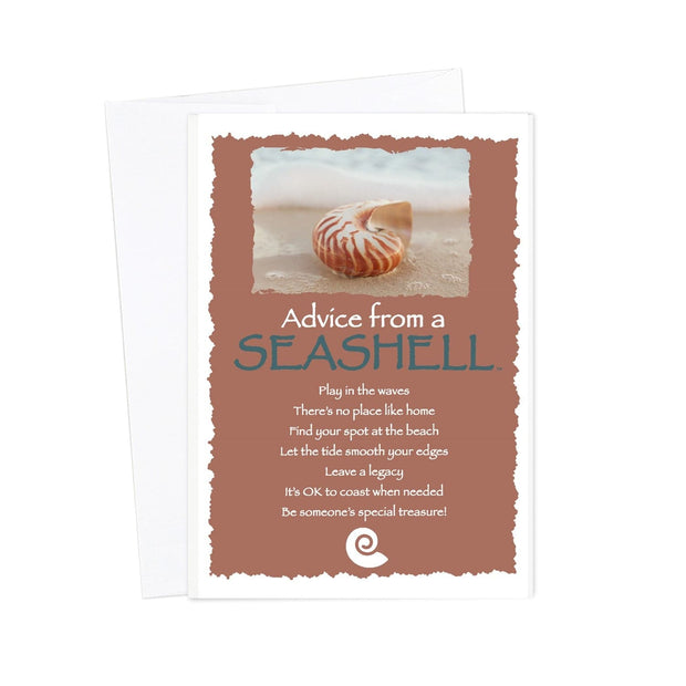 Advice from a Seashell Greeting Card