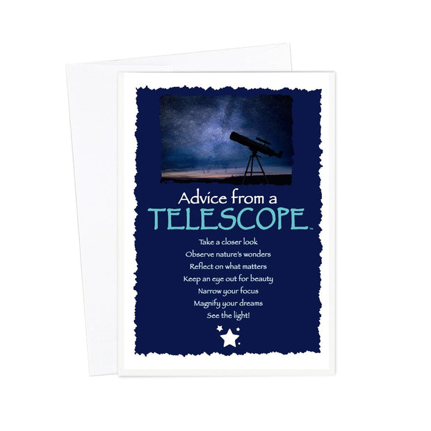 Advice from a Telescope Greeting Card