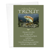 Advice from a Trout Birthday Card
