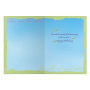 Advice from a Wildflower Birthday Card (World is blossoming just for you)