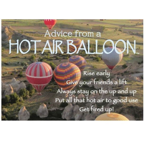 Advice from a Hot Air Balloon Magnet