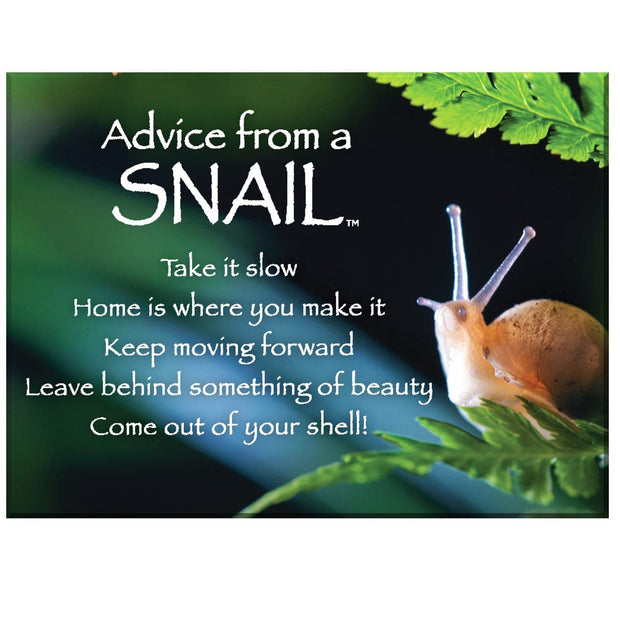 Advice from a Snail Magnet