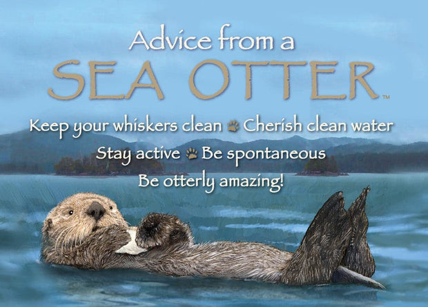 Advice from a Sea Otter Jumbo Magnet