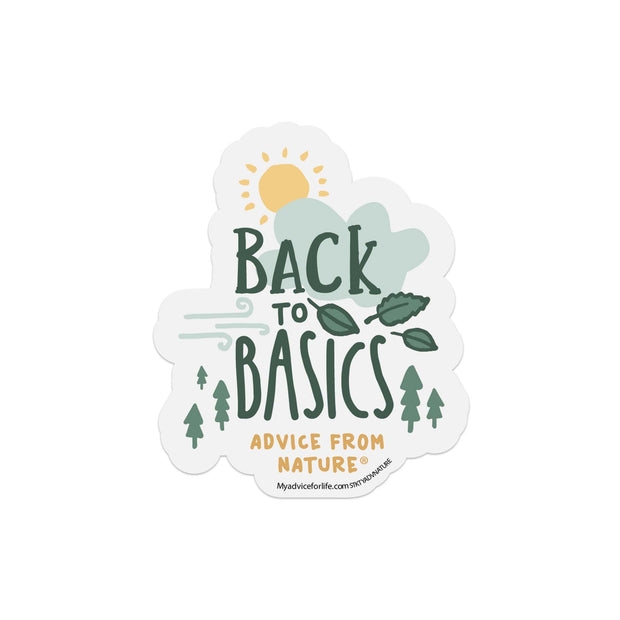 Advice from Nature-Typography Sticker