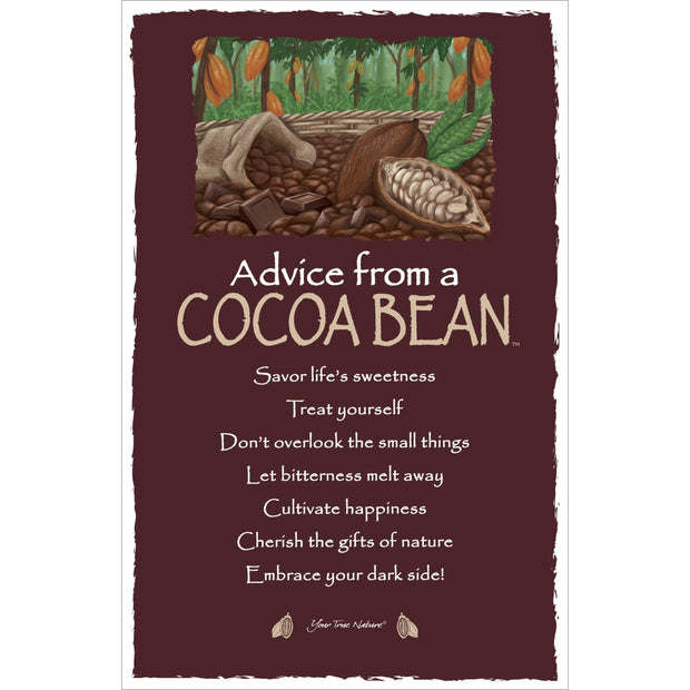 Advice from a Cocoa Bean Frameable Art Card