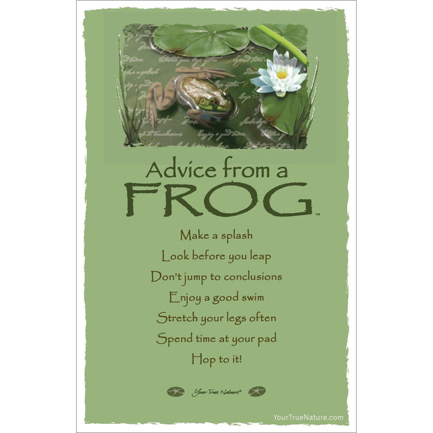 Advice from a Frog Frameable Art Card