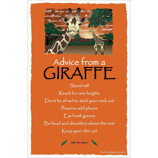 Advice from a Giraffe Frameable Art Card