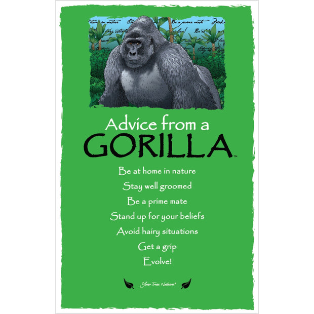 Advice from a Gorilla Frameable Art Card
