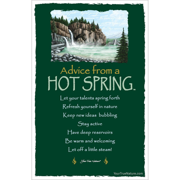 Advice from a Hot Spring Frameable Art Card