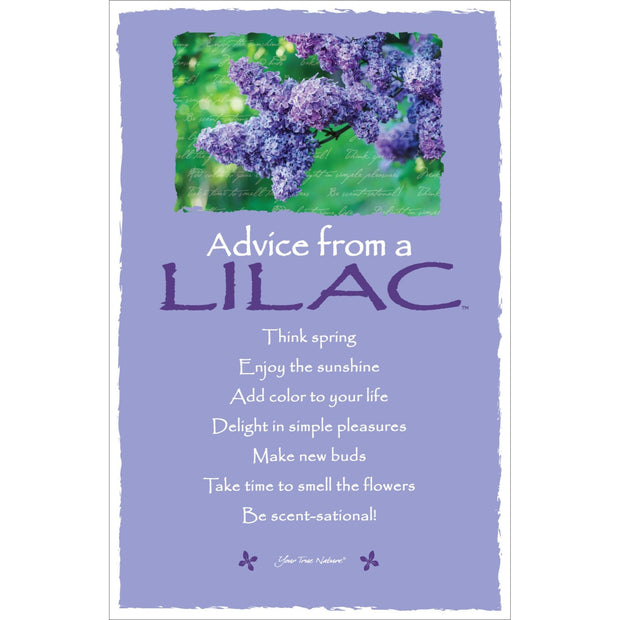 Advice from a Lilac Frameable Art Card