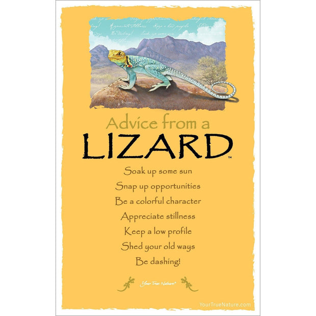 Advice from a Lizard Frameable Art Card