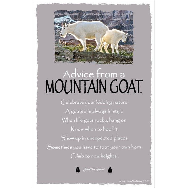 Advice from a Mountain Goat Frameable Art Card