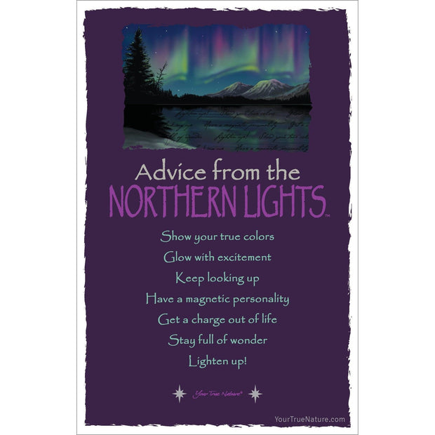 Advice from the Northern Lights Frameable Art Card