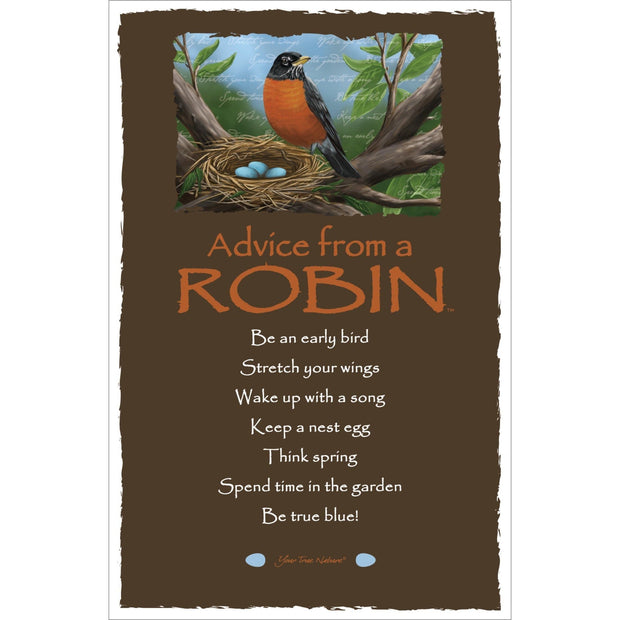 Advice from a Robin Frameable Art Card