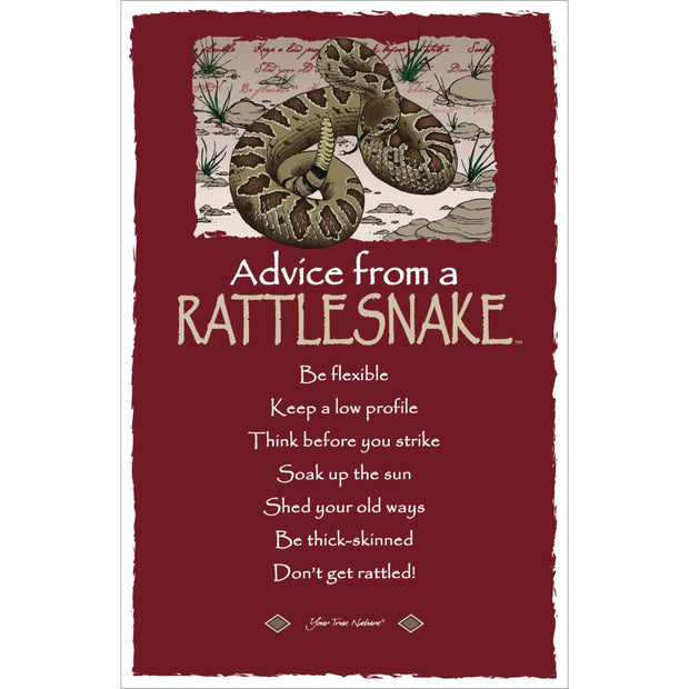 Advice from a Rattlesnake- Frameable Art Card