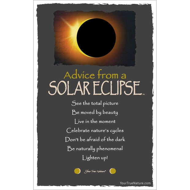 Advice from the Solar Eclipse Frameable Art Card