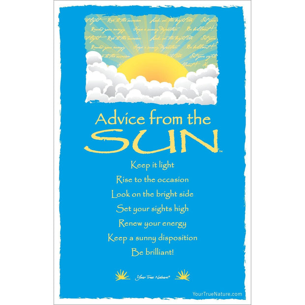 Advice from the Sun Frameable Art Card