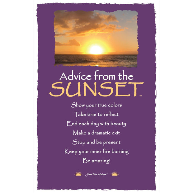 Advice from a Sunset- Beach- Frameable Art Card
