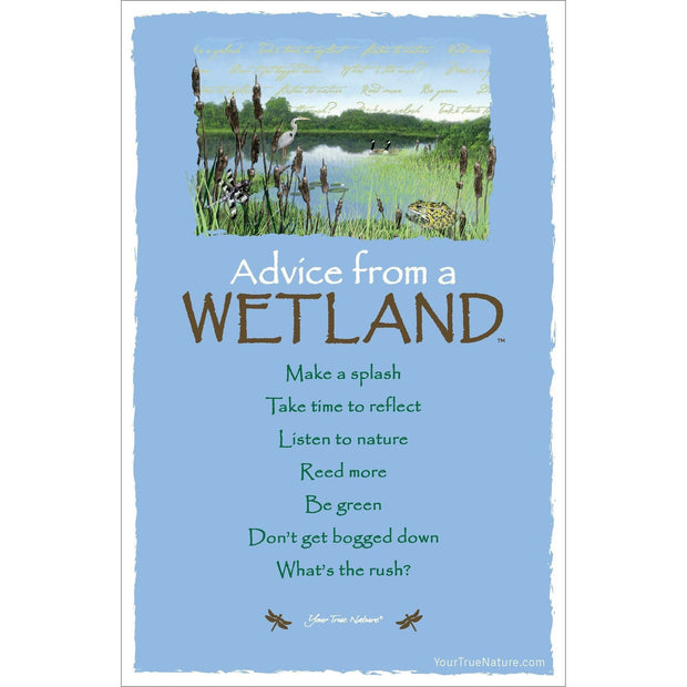 Advice from a Wetland Frameable Art Card