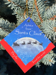 Advice from a Santa Claus Ornament Christmas Card