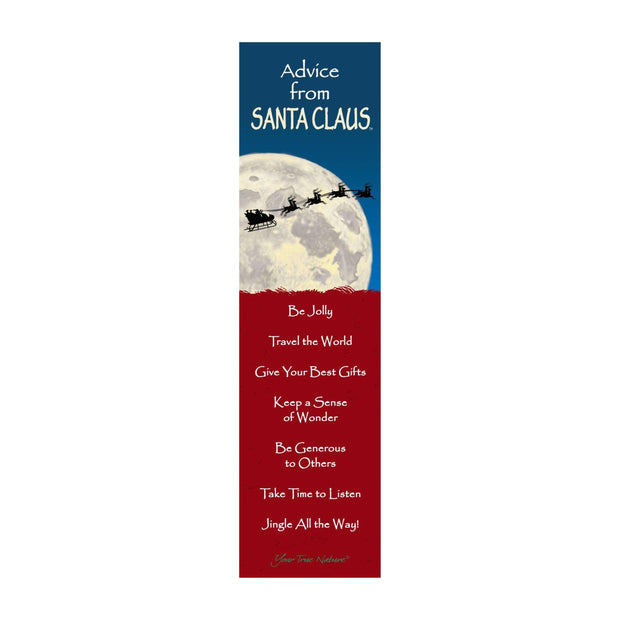 Advice from Santa Claus Laminated Bookmark